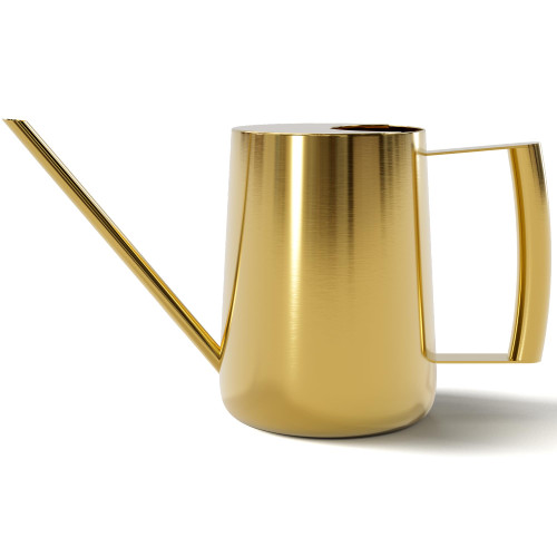 Gold Indoor Watering Can - 35oz Long Spout Watering Can Indoor Plants - Stainless Steel Metal Watering Can - Indoor Plant Watering Can - Small Watering Can for Indoor Plants - Cute Watering Can Small