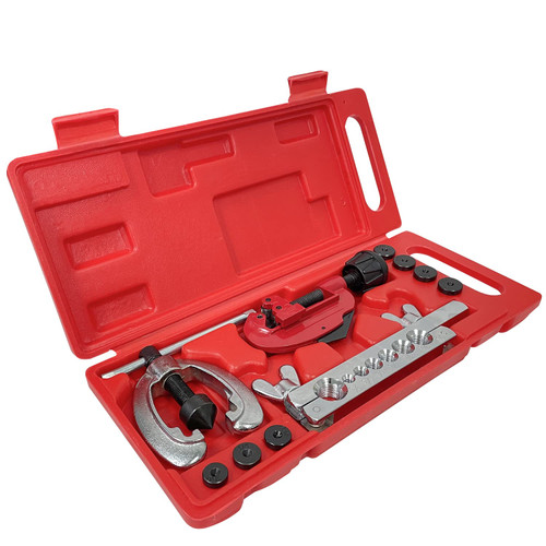 Sutekus Brake Line Flare Tool Double Flaring Tool Kit Single Flares for Automotive Brake Line Replacement Brake Repair