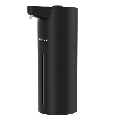 Aunmaon Automatic Soap Dispenser,Touchless Hand Soap Dispenser,50 Adjustable Volume for Thick and Thin Liquid Battery Quiet,Dish Soap Dispenser Kitchen Bathroom,Auto Soap Dispenser Hands Free Black