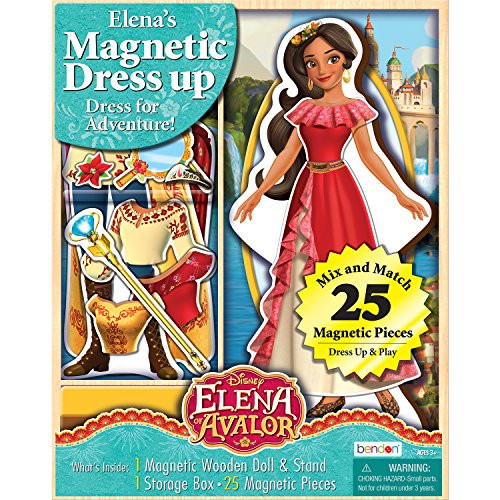 Bendon Elena of Avalor Wooden Doll Magnetic Dress Up Kit (AS99092)