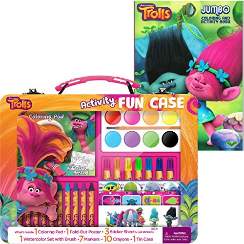 Dreamworks Trolls Activity Fun Tin Case with Trolls Coloring and Activity Book Bundle Dreamworks Trolls Activity Fun Tin Case with Trolls Coloring and Activity Book Bundle