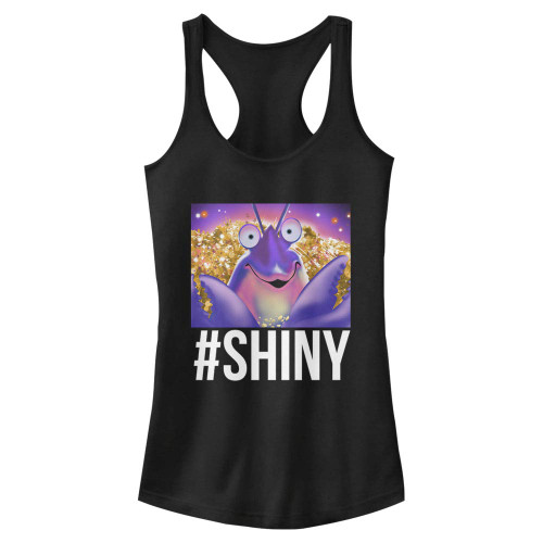 Disney Junior's Moana So Shiny Slim Fit, Scoop Hem Racerback Tank, Black, Medium Disney Junior's Moana So Shiny Slim Fit, Scoop Hem Racerback Tank, Black, Medium