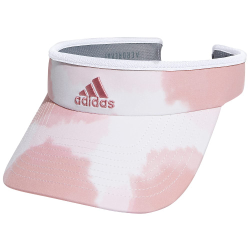 adidas Women's Match Visor, Wonder Mauve-Clear Pink Color Wash/White/Trace Maroon Purple, One Size