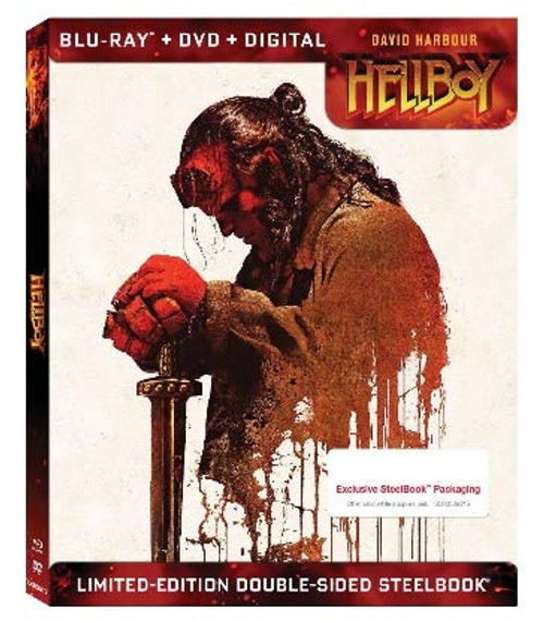 Hellboy Limited Edition Double-Sided Steelbook (Blu-ray + DVD + Digital)