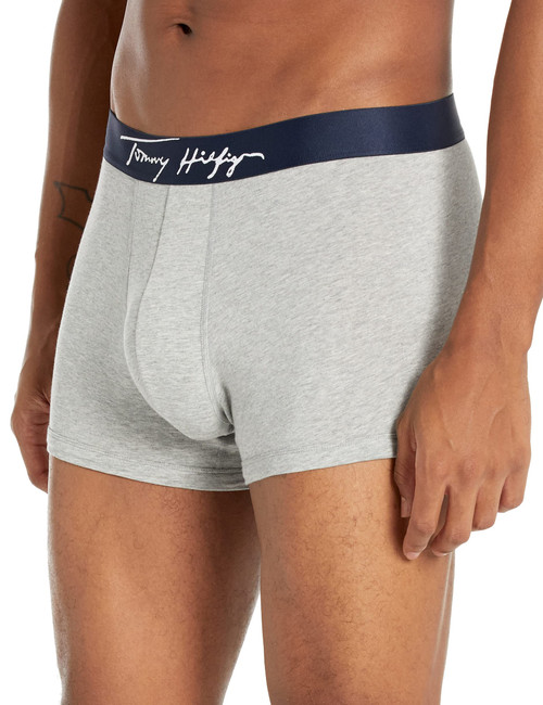 Tommy Hilfiger Mens Signature Stretch Trunk, Grey Heather, Medium