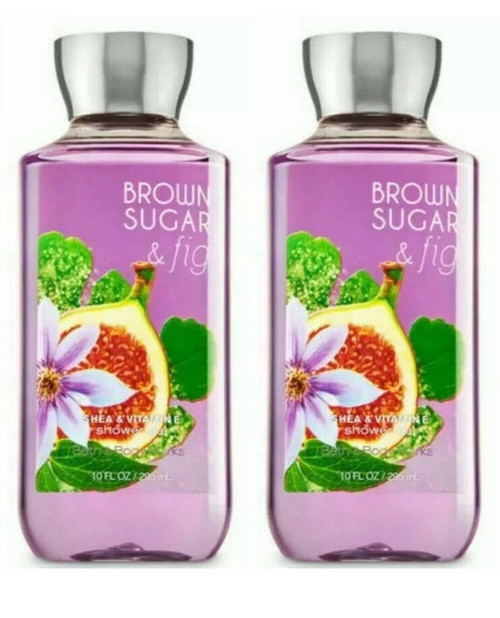 Bath and Body Works Brown Sugar & Fig Shower Gel 10 Oz 2 Pack (Brown Sugar & Fig)