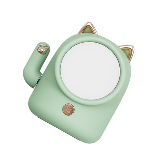 DOITOOL 1pc Night Light Fortune Cat Light Lucky Cat Led Lamp Table Lamp Mother Nursing Lamp Led Bedside Lamp Decorative Desktop Light Fortune Cat Figurine Statue Stepless Baby Abs