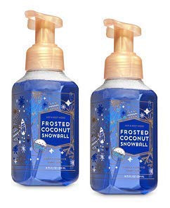 Bath and Body Works 2 Frosted Coconut Snowball Gentle Foaming Hand Soap. 8.75 Oz.
