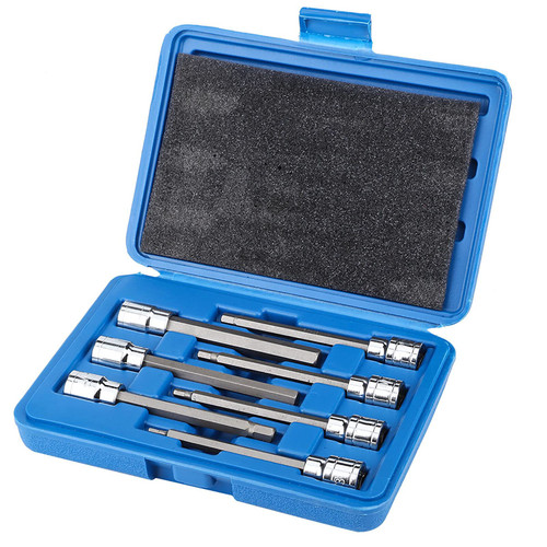 Hex Bit Socket, Extra Long Hex Bit Socket, Hex Bit Set, Durable for Car Portable Automobile Repair