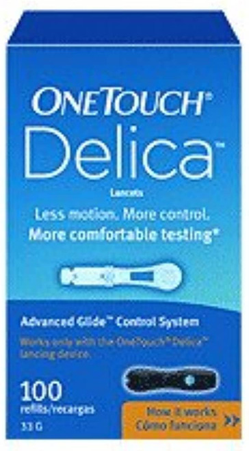 OneTouch Delica Lancet 33G (100 Count)