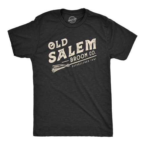 Mens Old Salem Broom Co Tshirt Funny Halloween Witch Tee Funny Mens Shirts for Halloween with Adult Humor Black 4XL Mens Old Salem Broom Co Tshirt Funny Halloween Witch Tee Funny Mens Shirts for Halloween with Adult Humor Black 4XL