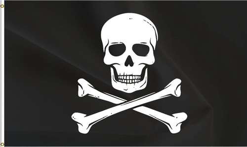 ANCONINE Double Sided Pirate Jolly Roger Skull Flag - Skull Bones Flag 3x5FT for Outdoor Indoor,Heavy Duty 3Ply 220D Polyester Double Stitched and Flags with 2 Brass Grommets. ANCONINE Double Sided Pirate Jolly Roger Skull Flag - Skull Bones Flag 3x5FT for Outdoor Indoor,Heavy Duty 3Ply 220D Polyester Double Stitched and Flags with 2 Brass Grommets.