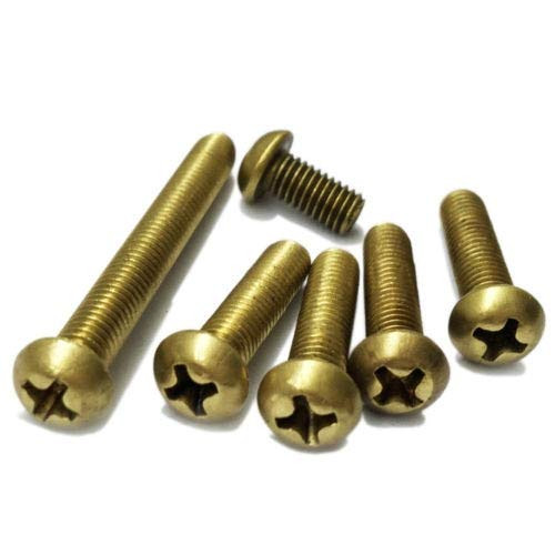Ochoos M4 Phillips Pan Head Machine Screws Brass M4 Cross Recessed Pan Head Screws - (Dimensions: M4 x 16mm 50pcs)