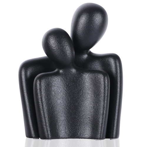 DOVDOV Ceramic Couple Bust Statue, Couple Room Decoration, Black Modern Home Decor Statue, Couple's Tabletop, Bookshelf, Bedroom, Living Room, Wedding Scene Decoration Aesthetics DOVDOV Ceramic Couple Bust Statue, Couple Room Decoration, Black Modern Home Decor Statue, Couple's Tabletop, Bookshelf, Bedroom, Living Room, Wedding Scene Decoration Aesthetics
