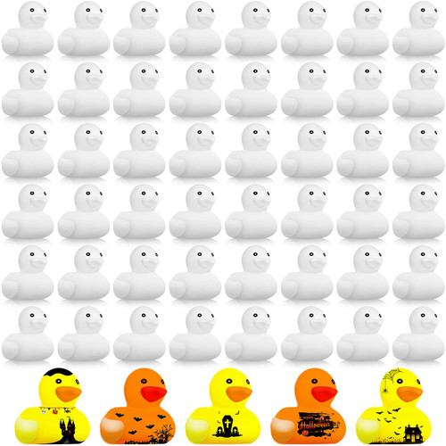 Sratte 100 Pieces DIY Rubber Ducks White Blank Rubber Ducks Bath Mini Ducks for Pool Bathtub Baby Party Favors Kids Birthday Gifts Sratte 100 Pieces DIY Rubber Ducks White Blank Rubber Ducks Bath Mini Ducks for Pool Bathtub Baby Party Favors Kids Birthday Gifts