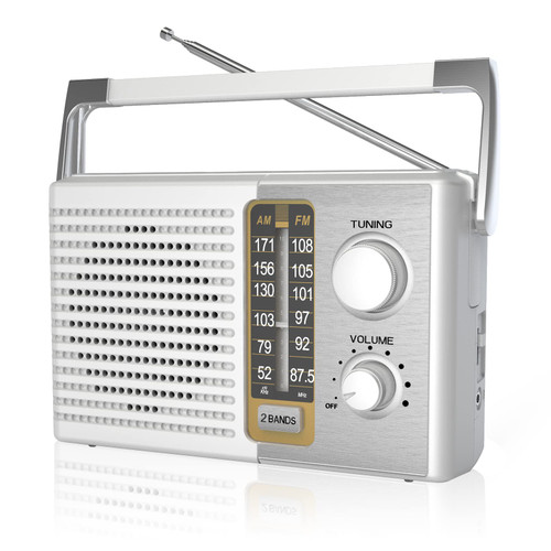Yewrich AM FM Radio with Best Reception, Portable Battery Operated Transistor Radios, Headphone Jack, AC Powered, Suit for Senior and Home, White Yewrich AM FM Radio with Best Reception, Portable Battery Operated Transistor Radios, Headphone Jack, AC Powered, Suit for Senior and Home, White