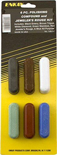 Enkay 149-1C  1-Ounce Polishing Compound Kit, Carded, 6-Piece