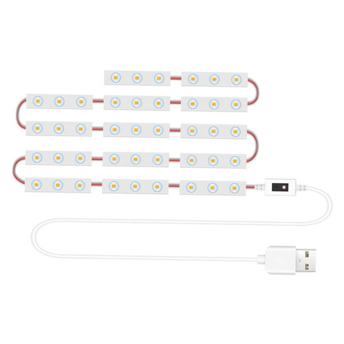DOITOOL 1pc Mirror Headlight Makeup Vanity Mirror Indoor Light Fixtures Makeup Vanity Table Style Fixture Strip Lighting Fixture Strip Vanity Mirror Light Makeup Mirror Lamp Fill Light USB