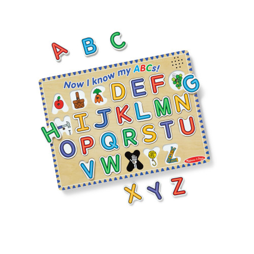 Melissa & Doug Alphabet Sound Puzzle - Wooden Puzzle with Sound Effects (26 pcs) Melissa & Doug Alphabet Sound Puzzle - Wooden Puzzle with Sound Effects (26 pcs)