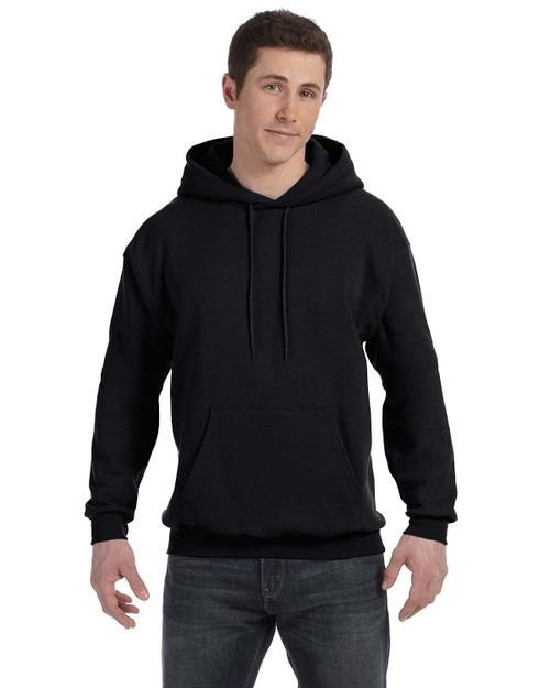 Hanes 78 oz EcoSmart 50/50 Pullover Hood - BLACK - 2XL - (Style # P170 - Original Label)