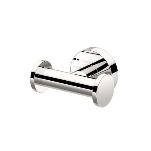 Gatco 4315A Glam Double Robe Hook, Polished Nickel / 3.10" W Wall Mount Double Robe, Towel Hook