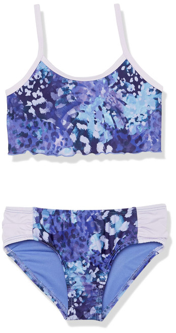 Under Armour Girls' Two-Piece Bikini Set, Baja Blue Tropic