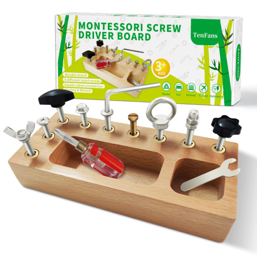 Montessori Toys for 3 4 5 Year Old, Montessori Screwdriver Board, Kids Wooden Toys, Fine Motor Skills Toys, Sensory Preschool Learning Toys for Toddler Travel Montessori Toys for 3 4 5 Year Old, Montessori Screwdriver Board, Kids Wooden Toys, Fine Motor Skills Toys, Sensory Preschool Learning Toys for Toddler Travel