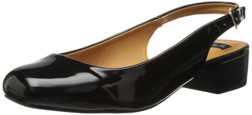 N.Y.L.A. Women's Lorae Ballet Flat, Black Patent, 10 M US