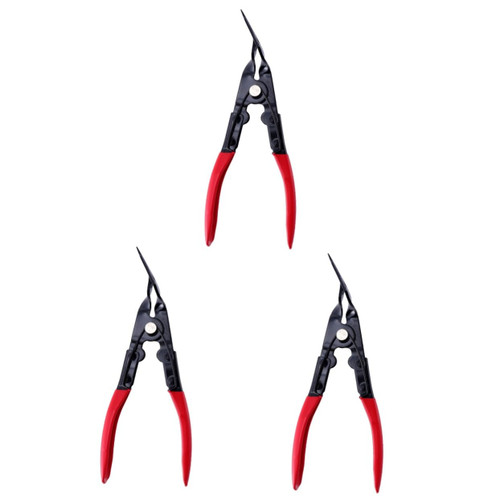 DOITOOL 3 pcs snap pliers clip removal tool plastic rivets trim panel removal tool rivet removal tool Precision Circlip Pliers car clip plier car plier fastener removal tool lamp plier
