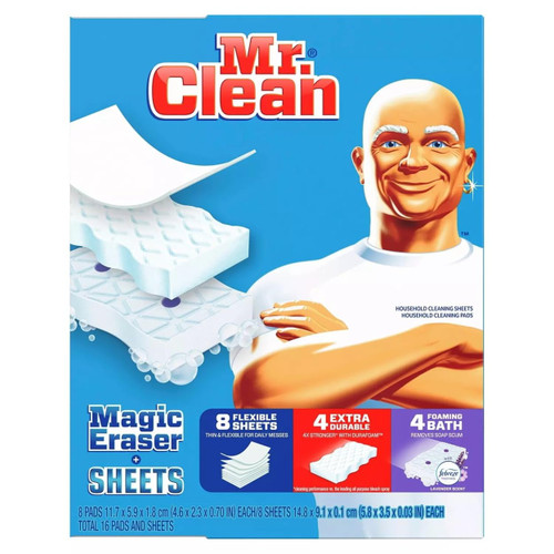 Mr Clean Magic Eraser Sponges + Sheets Variety Pack (16 Count)