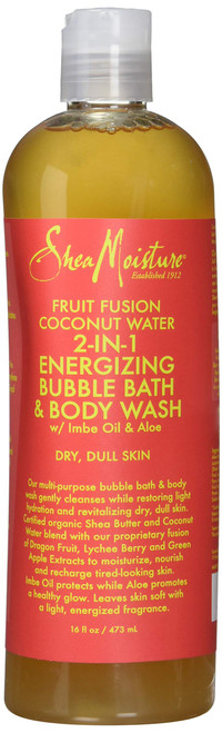 Shea Moisture Fruit Fusion Coconut Water Energizing Bubble Bath & Body Wash, 16 Ounce Shea Moisture Fruit Fusion Coconut Water Energizing Bubble Bath & Body Wash, 16 Ounce