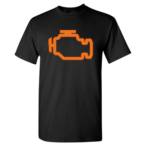 Check Engine Light - Funny Car Automobile Mechanic T Shirt - Large - Black Check Engine Light - Funny Car Automobile Mechanic T Shirt - Large - Black