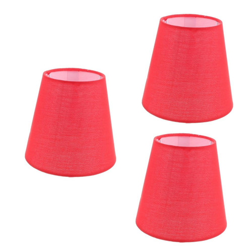 BESTOYARD 3pcs chandelier shade Fabric Lampshade pendant light shades metal lamp shade hotel lamp shades replacement lamp shades fabric drum lamp shades Floor Lamps e14 cloth clip branches