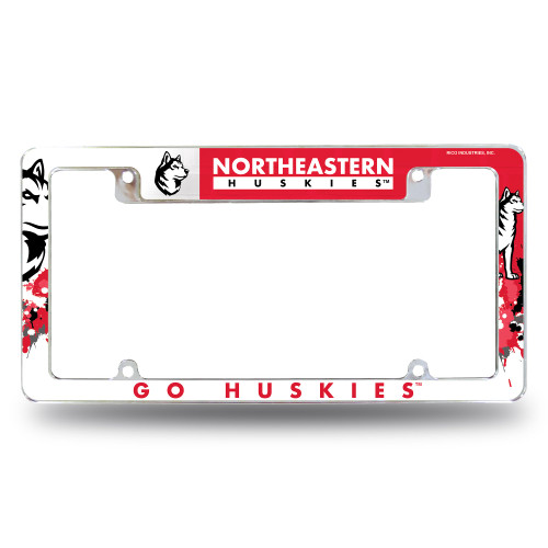Rico Industries NCAA Northeastern Huskies Primary 12" x 6" Chrome All Over Automotive License Plate Frame for Car/Truck/SUV Rico Industries NCAA Northeastern Huskies Primary 12" x 6" Chrome All Over Automotive License Plate Frame for Car/Truck/SUV