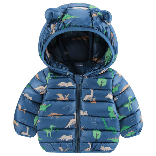 Baby Boy Jacket Toddler Winter Clothes Puffer Coat Infant Cute Hoodie 6-12 Month
