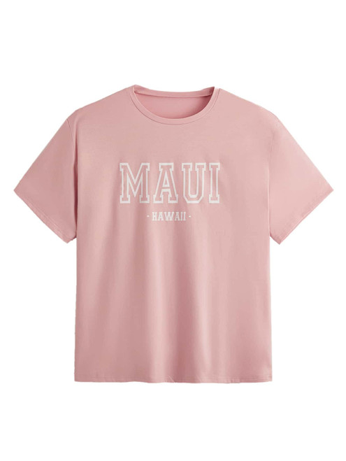 SOLY HUX Women's Graphic Oversized Tees Letter Print Summer Tops Vintage Half Sleeve Loose Casual T Shirts Graphic Pink M SOLY HUX Women's Graphic Oversized Tees Letter Print Summer Tops Vintage Half Sleeve Loose Casual T Shirts Graphic Pink M