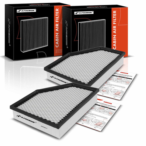 A-Premium 2-PC Engine Air Filter Compatible with BMW X3, X4 2020 2021 2022, L6 3.0L