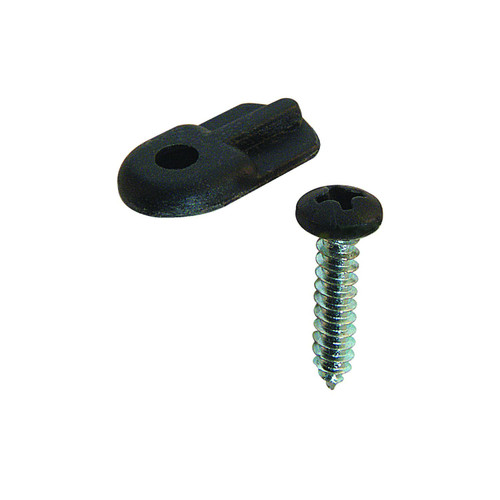 Prime-Line Products PL 7906 Flush Screen Clips with Screws (Pack of 12), Plastic Black
