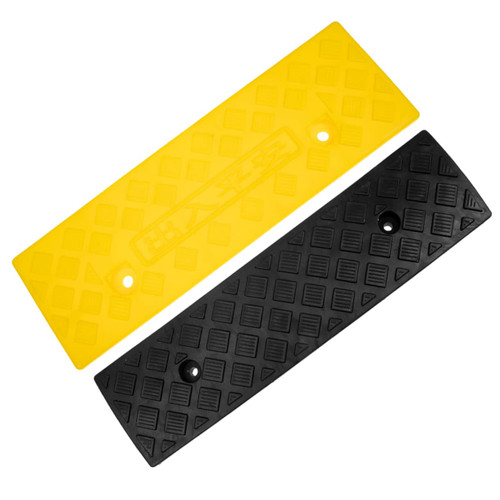 KONTONTY 2pcs Driveway Curb Ramp Stair Low Profile Car Ramps Driveway Ramp 3/4 PVC Valve Car Curb Ramp Motorcycle Triangle Truck Rubber Car Ramps for Oil Changes Vehicle Ramp Curb Ramps for