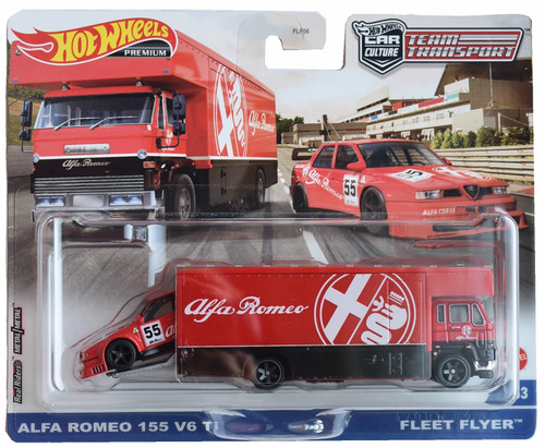 Hot Wheels Alfa Romeo 155 V6 Ti Fleet Flyer, Team Transport #53 Hot Wheels Alfa Romeo 155 V6 Ti Fleet Flyer, Team Transport #53