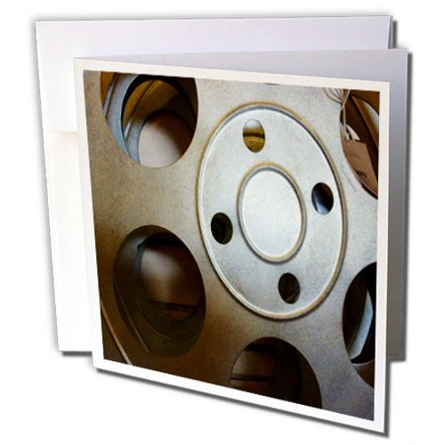 3dRose Closeup Of A Film Reel - Greeting Cards, 6 x 6 inches, set of 12 (gc_100729_2) 3dRose Closeup Of A Film Reel - Greeting Cards, 6 x 6 inches, set of 12 (gc_100729_2)