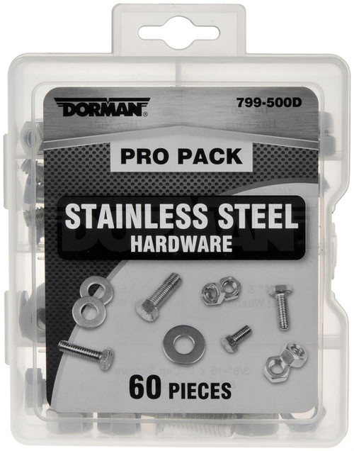 Dorman 799-500D: Pro Pack Stainless Steel Hardware - 60 Pieces