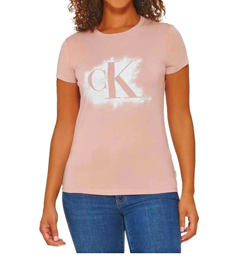 Calvin Klein Women T Shirt (as1, Alpha, m, Regular, Regular) Pink