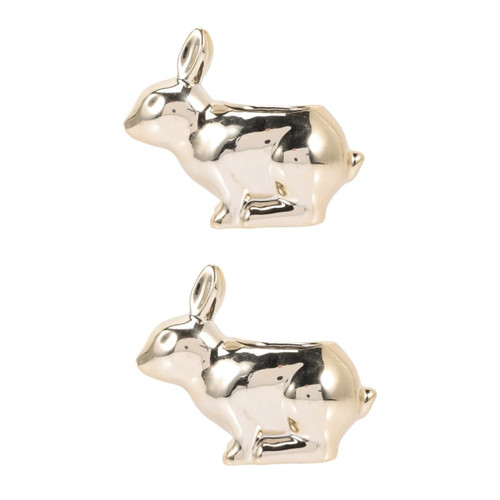 Yardwe 2pcs Rabbit Ceramic Flower Pot Decorative Plant Pot Ceramic Rabbit Planter Animal Flower Pot Succulent Planter Pots Balcony Planter Desktop Decor Cartoon Ceramics Potted Plant