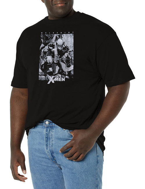 Marvel Men's Big First Xmen, Black, 4X-Large Tall