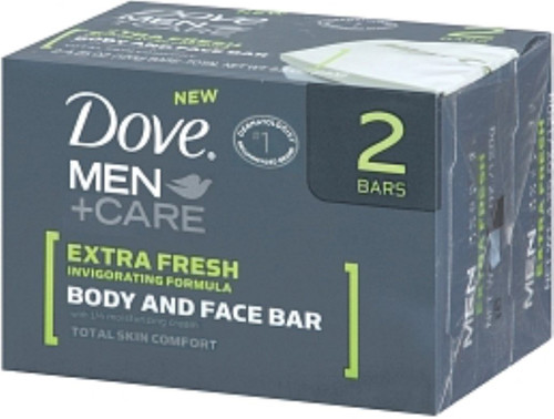 Dove Men+Care Body & Face Bar, Extra Fresh, 2 bars, 4.25 oz ea (Pack of 3)3 Dove Men+Care Body & Face Bar, Extra Fresh, 2 bars, 4.25 oz ea (Pack of 3)3