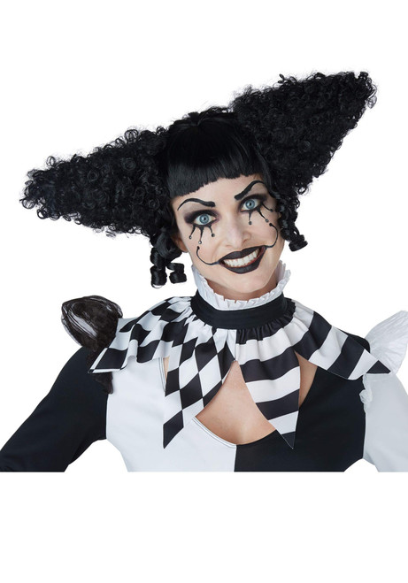 California Costumes Creepy Black Clown Wig Standard