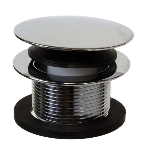 Westbrass A398R-26 1-1/2" NPSM Coarse Thread Mushroom Tip-Toe Bathtub Drain Stopper, Polished Chrome