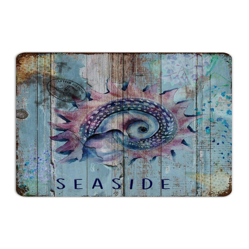 Nautical Beach Ocean Theme Underwater 8x12 Inch Metal Sign Farmhouse Outdoor Dorm Business Home Decor Aluminum Metal Sign Under The Sea Octopus Crab Fish Metal Plaque for Bedroom