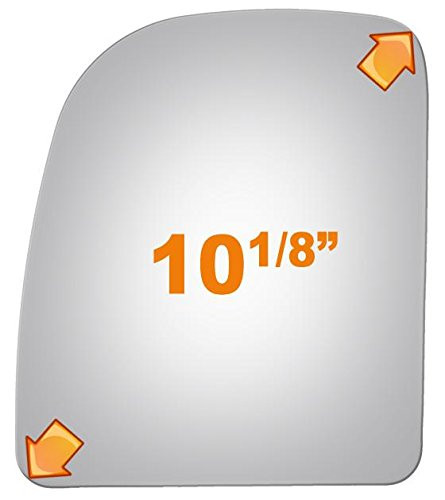 FORD E SUPER DUTY E-150 E-250 E-350 E-450 ECONOLINE F-250 F-350 F-450 Upper Flat Driver Side Replacement Mirror Glass (1999 2000 2001 2002 2003 2004 2005 2006 2007 2008 2009 2010 2011 2012 2013 2014)